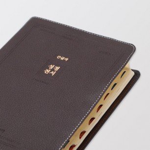 개역개정 우피 성경전서(NKR72EAB) 대 단본 무지퍼 다크브라운