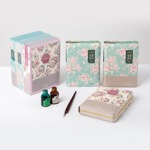 개역개정 성경전서(NKR62EAM) 플라워 소 합본 그린