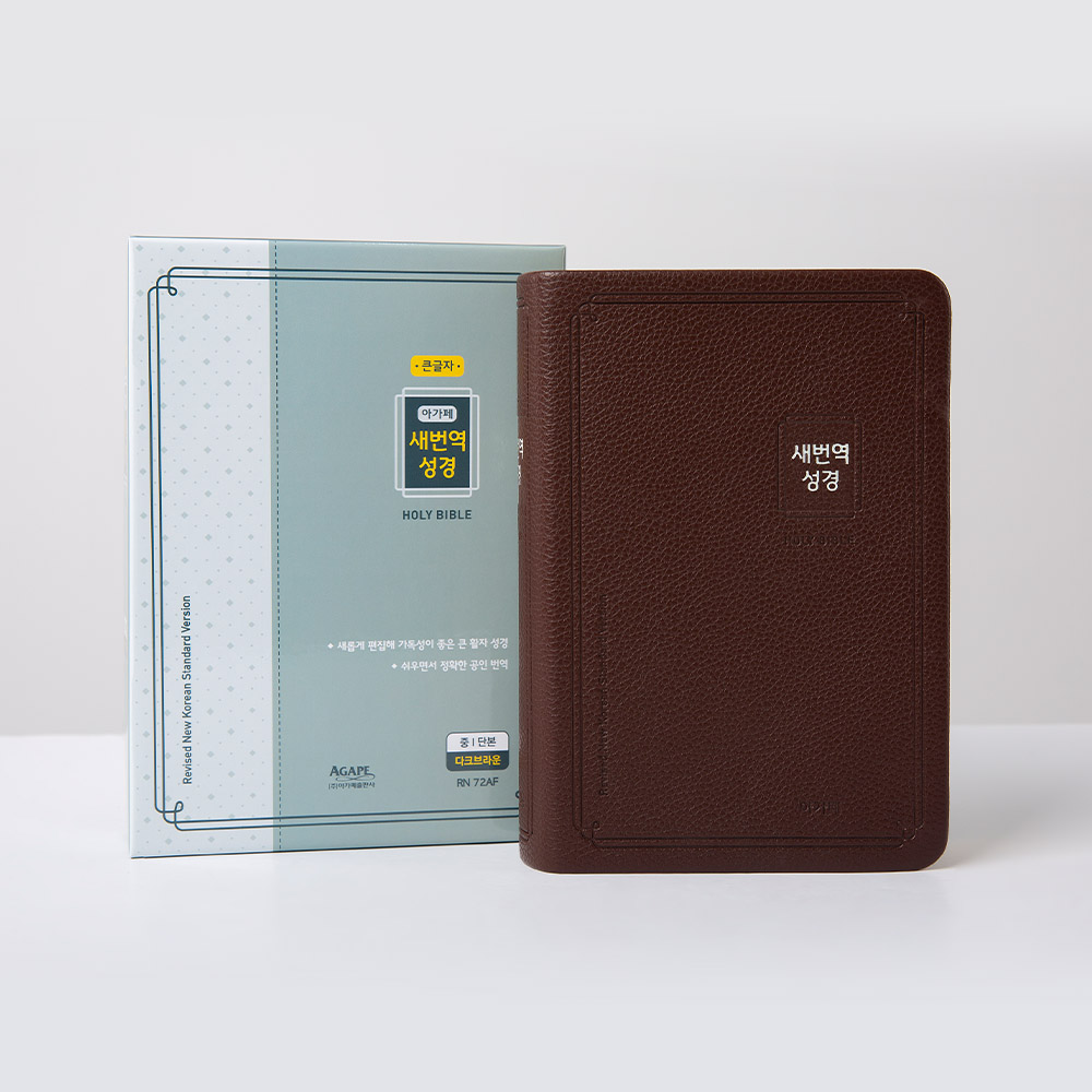 큰글자 새번역성경 (RN72AF) 중 단본 다크브라운